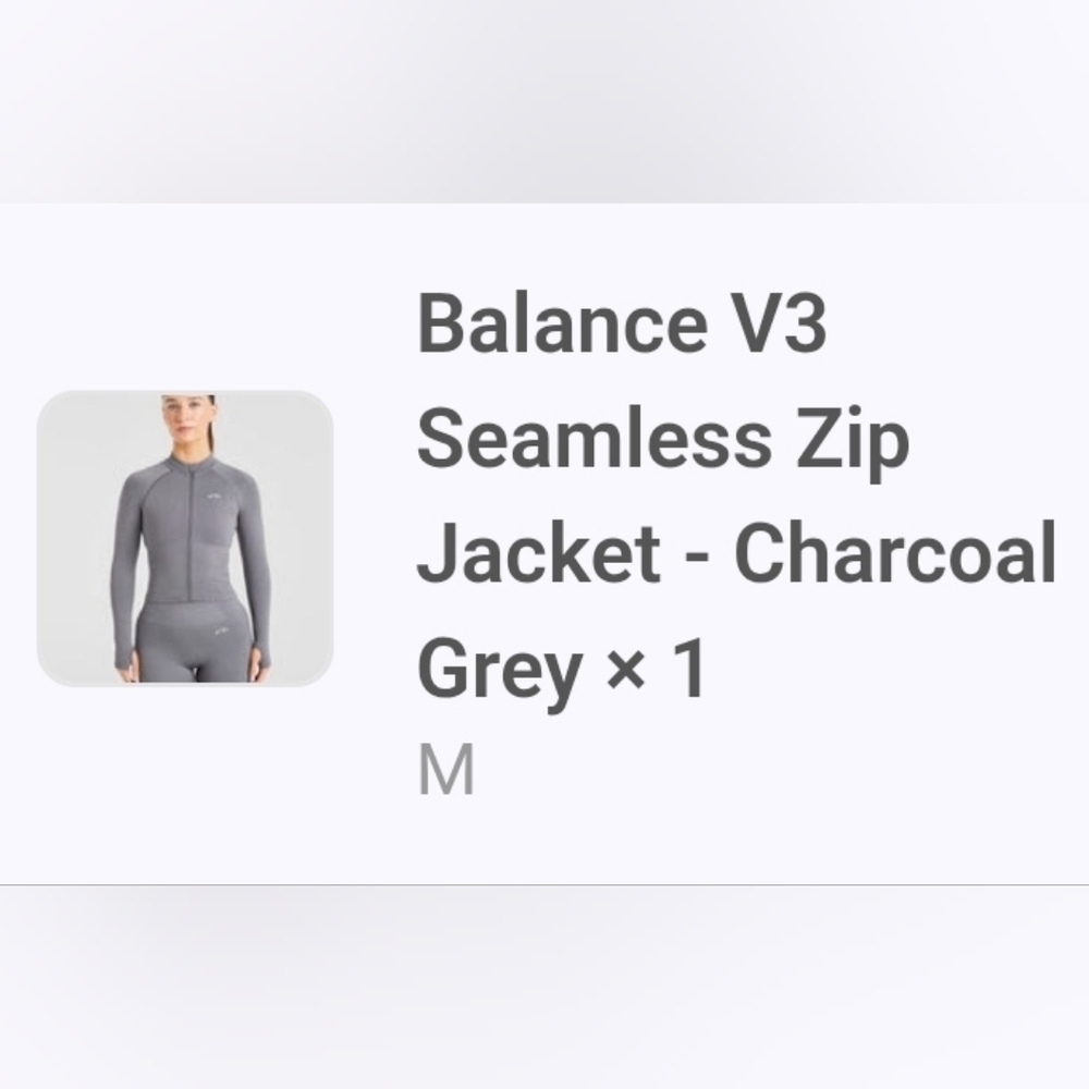 AYBL V3 Seamless Zip Jacket - Charcoal Grey